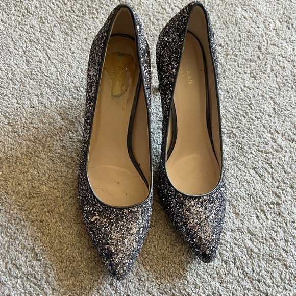 Cole Haan Juliana Pumps Women’s Size 8 B Glitter Sparkle Pointed Toe Shoes - Picture 3 of 6
